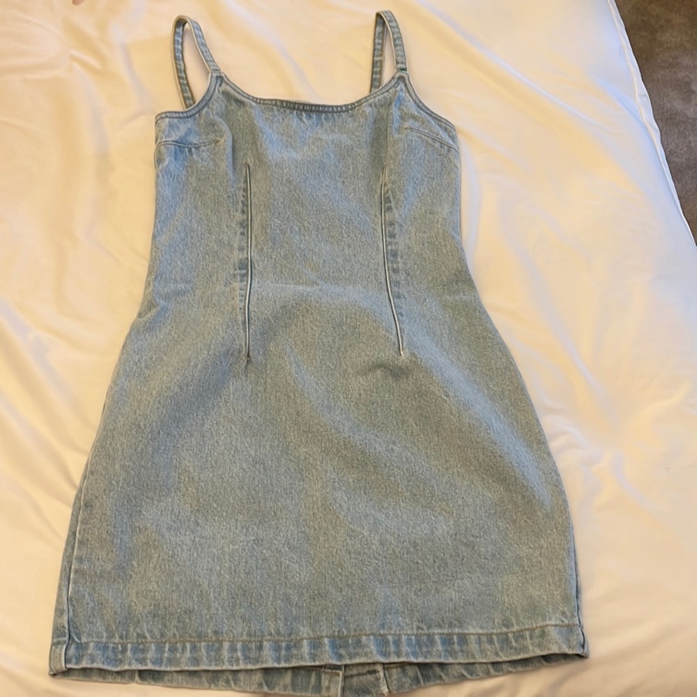 Light Blue Denim Slip Dress